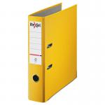 Rexel Lever Arch File Polypropylene ECO A4 75mm Yellow Box 10 2115719x10 87494XX