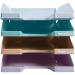 Exacompta Letter Trays Combo Midi Aquarel Glossy Pastel (Pack 4) 113296SETD 88176EX