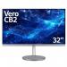 This photo shows two Acer Monitors, the Vero CB2 with a 31.5 inch screen size. The display features a 2560 x 1440 pixel Quad HD resolution and an IPS panel. The zero frame design allows for seamless dual monitor setup. HDMI and DisplayPort options are available, and Adaptive Sync technology ensures smooth graphics.