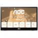 The photograph shows the sleek and compact AOC T3 15.6 inch monitor, with a 1920 x 1080 pixel IPS panel that provides vibrant colors and sharp details. The USB-C port allows for convenient portability and the overall design exudes modernity and functionality.