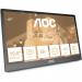 AOC T3 15.6 Inch 1920 x 1080 Pixels IPS Panel Portable USB-C Monitor 8AO16T3EA