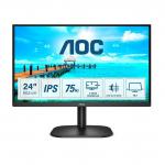 AOC B2 24B2XH 23.8 Inch 1920 x 1080 Pixels Full HD IPS Panel 75Hz Refresh Rate HDMI VGA LED Monitor 8AO24B2XH