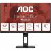 AOC E3 23.8 Inch 1920 x 1080 Pixels Full HD IPS Panel HDMI VGA DisplayPort Height Adjustable Monitor 8AO24E3QAF