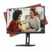 AOC E3 23.8 Inch 1920 x 1080 Pixels Full HD IPS Panel HDMI VGA DisplayPort Height Adjustable Monitor 8AO24E3QAF