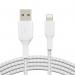 Belkin BoostCharge 15cm White Braided Lightning to USB-A Cable 8BECAA002BT0MWH