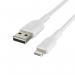 Belkin BoostCharge 15cm White Braided Lightning to USB-A Cable 8BECAA002BT0MWH