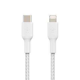 Belkin BoostCharge 1m White Braided Lightning to USB-C Cable 8BECAA004BT1MWH