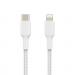 Belkin BoostCharge 1m White Braided Lightning to USB-C Cable 8BECAA004BT1MWH