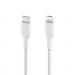 Belkin BoostCharge 1m White Braided Lightning to USB-C Cable 8BECAA004BT1MWH