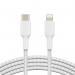 Belkin BoostCharge 1m White Braided Lightning to USB-C Cable 8BECAA004BT1MWH