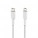 Belkin BoostCharge 1m White Braided Lightning to USB-C Cable 8BECAA004BT1MWH