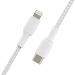 Belkin BoostCharge 1m White Braided Lightning to USB-C Cable 8BECAA004BT1MWH
