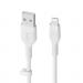 Belkin BoostCharge 2m White Silicon USB-A to Lightning Cable 8BECAA008BT2MWH