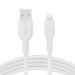 Belkin BoostCharge 2m White Silicon USB-A to Lightning Cable 8BECAA008BT2MWH