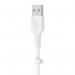 Belkin BoostCharge 2m White Silicon USB-A to Lightning Cable 8BECAA008BT2MWH