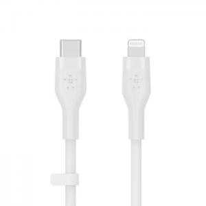 Belkin BoostCharge 1m Silicon USB-C to Lightning Cable White