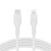 Belkin BoostCharge 2m White Silicon USB-C to Lightning Cable 8BECAA009BT2MWH