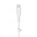 Belkin BoostCharge 2m White Silicon USB-C to Lightning Cable 8BECAA009BT2MWH