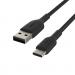 Belkin BoostCharge 1m Black Braided USB-A to USB-C Cable 8BECAB002BT1MBK