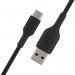 Belkin BoostCharge 1m Black Braided USB-A to USB-C Cable 8BECAB002BT1MBK