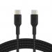 Belkin 1m BoostCharge Black Braided USB-C to USB-C Cable 8BECAB004BT1MBK