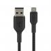 Belkin BoostCharge 1m Black Braided USB-A to Micro-USB Cable 8BECAB007BT1MBK
