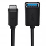 Belkin 3.0 USB-C to USB-A Black Adapter - USB-IF Certified 8BEF2CU036BTBLK