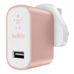 Belkin Mains Charger 3 Pin Rose Gold 8BEF8M731DRC00