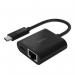 Belkin USB-C to Ethernet and Charge Adapter 8BEINC001BTBK