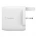 Belkin Dual USB A Wall Charger 12W White 8BEWCB002MYWH