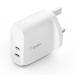 Belkin 20W USB-C Power Delivery 40W Wall Charger White 8BEWCB006MYWH