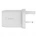 Belkin BOOST CHARGE PRO 65W Power Delivery PPS Universal Dual USB-C GaN Charger White 8BEWCH013MYWH
