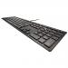 KC 6000 USB QWERTZ German Keyboard Black