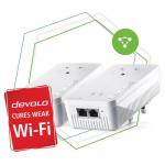 Devolo Mesh WiFi 2 Starter Kit Optimum Mesh Tri Band Additional Gigabit LAN Ports and Power Outlets 8DEV8756