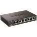 D Link DES 108 8 Port Fast Ethernet Unamanaged Metal Housing Desktop Switch 8DLDES108B