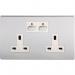 EnerGenie Mi Home Style Double Socket Outlets Chrome 8ENMIHO022