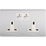 EnerGenie Mi Home Style Double Socket Outlets Chrome 8ENMIHO022