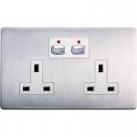 EnerGenie Mi Home Style Double Socket Steel 8ENMIHO023