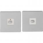 EnerGenie MiHome Smart Polished Chrome 1 Gang Light Switch 8ENMIHO045