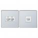 EnerGenie MiHome Smart Polished Chrome 2 Gang Light Switch 8ENMIHO092