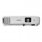 This photograph showcases an Epson EB-W06 projector with 3700 ANSI lumens, providing bright and clear images. It features a 3LCD technology and has a maximum resolution of 1280 x 800 pixels in the WXGA format. The projector also includes HDMI, VGA, and USB ports for added versatility.