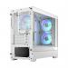 Fractal Pop Mini Air RGB MicroATX White Tempered Glass Clear Tint PC Case 8FR10362420