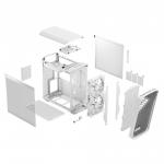 Fractal Design Torrent Compact RGB White Tempered Glass Clear Tint Mid Tower PC Case