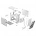 Fractal Design Torrent Nano RGB White Clear Tint PC Case 8FR10377552