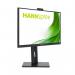 Hannspree HP240WJB 23.8 Inch 1920 x 1080 Pixels Full HD HDMI DisplayPort VGA USB Hub Monitor with Built-in Webcam 8HAHP240WJB