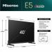 Hisense E5N 40 Inch 1920 x 1080 Pixels Full HD HDR HDMI USB QLED Smart TV 8HI40E5NQTUK