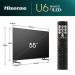 Hisense U6N 55 Inch 3840 x 2160 Pixels 4K Ultra HD HDMI USB Bluetooth Mini LED Smart TV 8HI55U6NQTUK