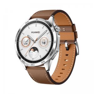 Huawei Watch GT4 1.43 Inch AMOLED 46 mm Touchscreen Leather Strap