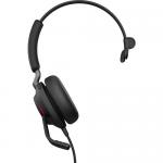 Jabra Evolve 2 40 USB A Wired Noise Isolating Mono Headset Powerful 40mm Speaker Certified for Microsoft Teams Dedicated Teams Button 8JA24089899999