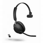 Jabra Evolve 2 65 UC Bluetooth 5.0 USB A Noise Isolating On Ear Mono Headset DSP Function Boom Microphone 8JA26599889999